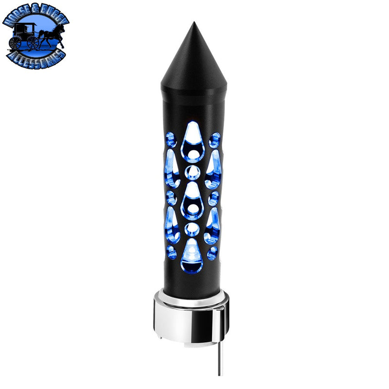 Thread-On Brooklyn Style Spike Gearshift Knob With LED 9/10 Speed Adapter (Choose LED color) SHIFTER Blue Lavender