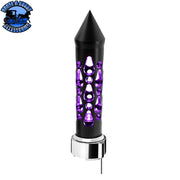 Thread-On Brooklyn Style Spike Gearshift Knob With LED 9/10 Speed Adapter (Choose LED color) SHIFTER Purple Thistle