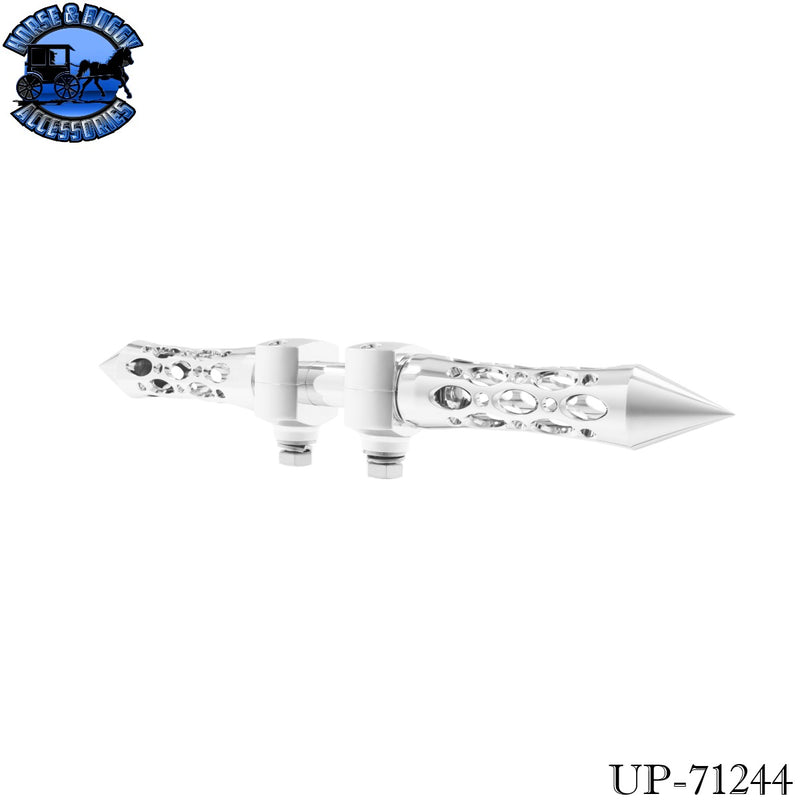 Daytona Spike Hood Ornament With LED (Choose Finish & LED Color)