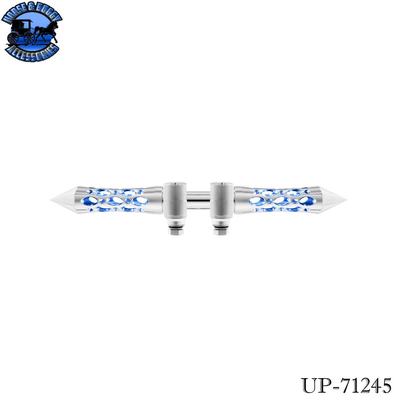 Daytona Spike Hood Ornament With LED (Choose Finish & LED Color)
