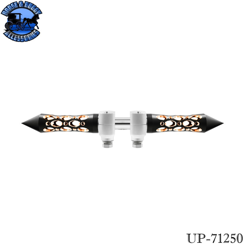 Daytona Spike Hood Ornament With LED (Choose Finish & LED Color)