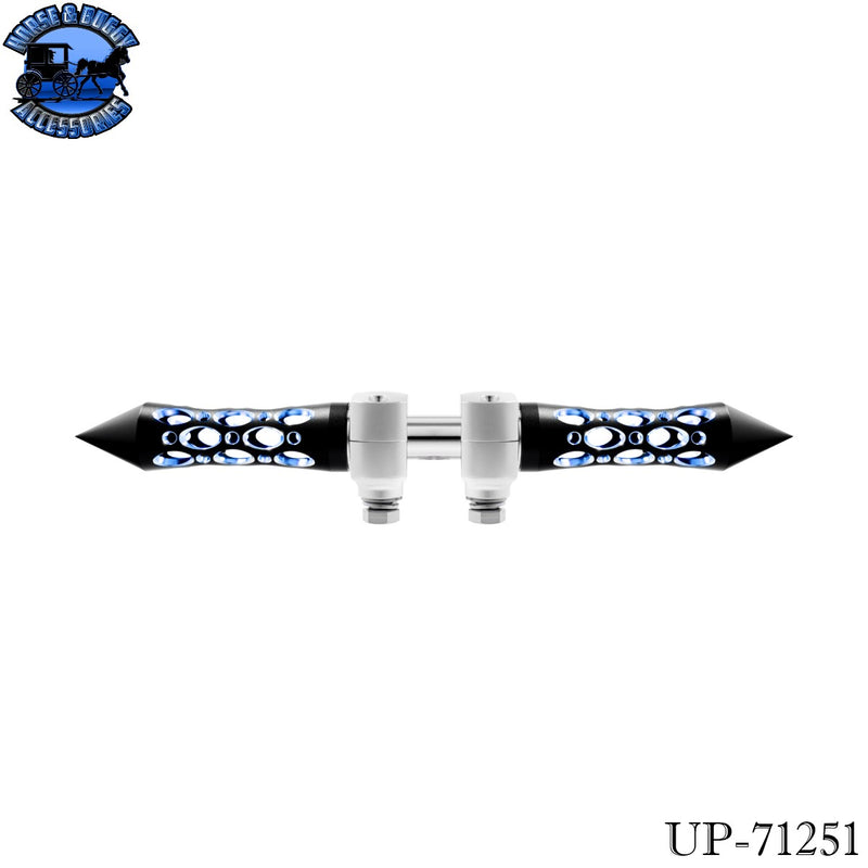 Daytona Spike Hood Ornament With LED (Choose Finish & LED Color)