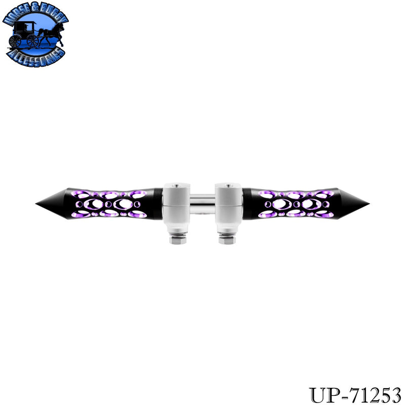 Daytona Spike Hood Ornament With LED (Choose Finish & LED Color)