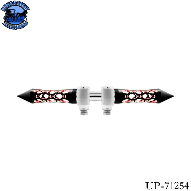 Daytona Spike Hood Ornament With LED (Choose Finish & LED Color)