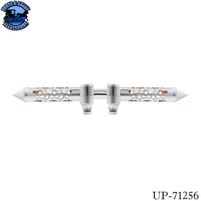 Brooklyn Spike Hood Ornament With LED (Choose Finish & LED Color)