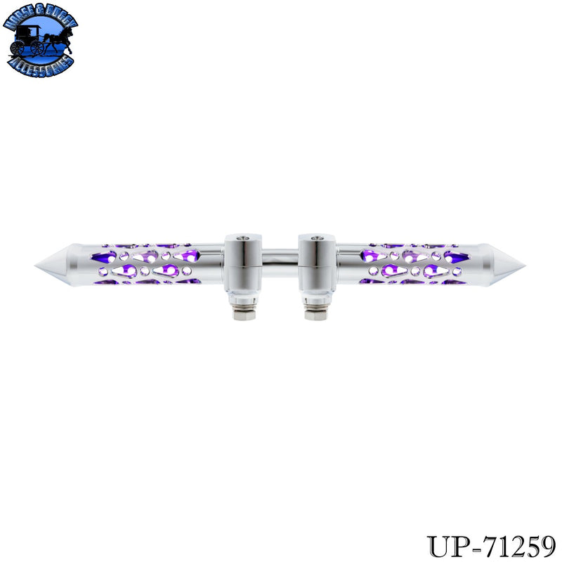 Brooklyn Spike Hood Ornament With LED (Choose Finish & LED Color)