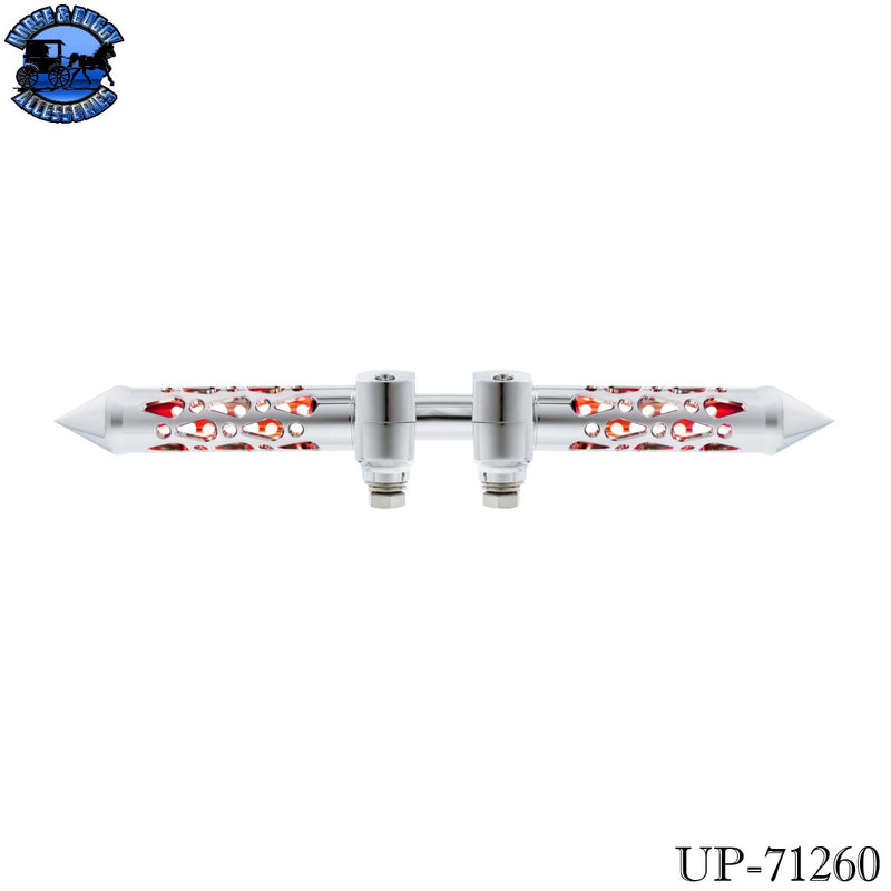 Brooklyn Spike Hood Ornament With LED (Choose Finish & LED Color)