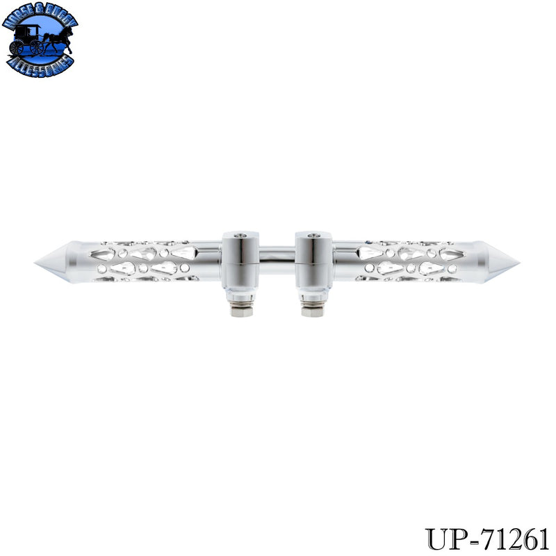 Brooklyn Spike Hood Ornament With LED (Choose Finish & LED Color)