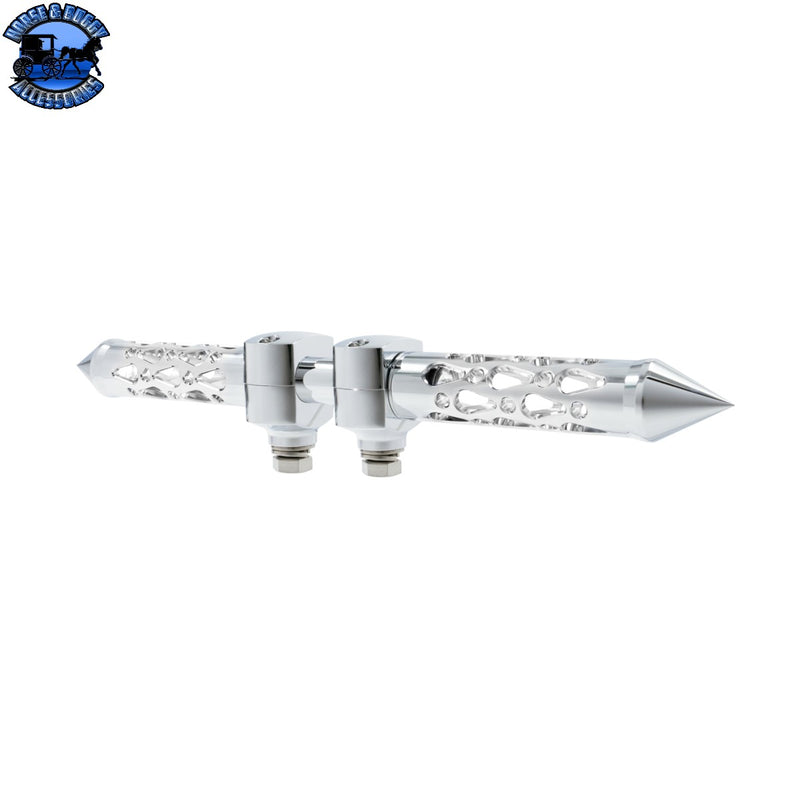 Brooklyn Spike Hood Ornament With LED (Choose Finish & LED Color)