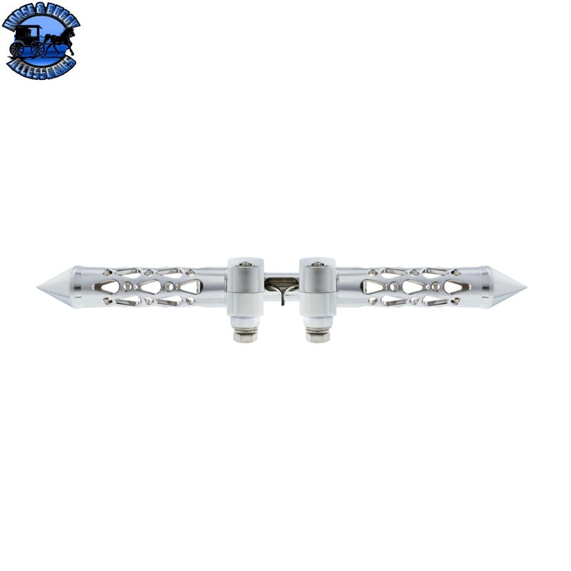 Brooklyn Spike Hood Ornament With LED (Choose Finish & LED Color)