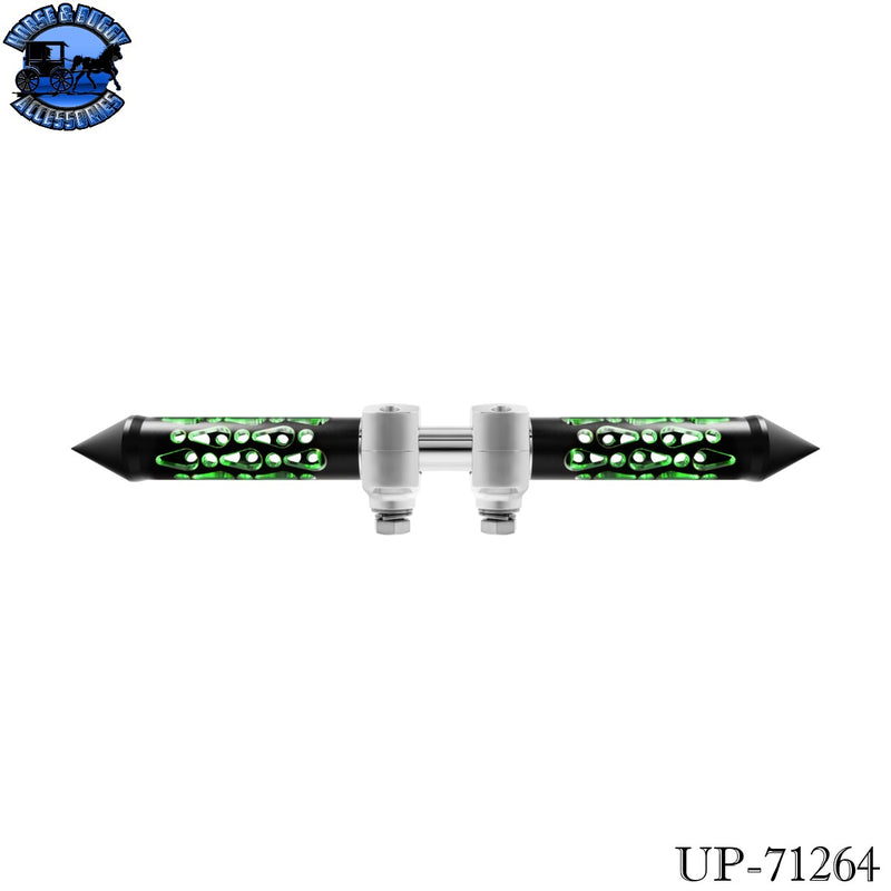 Brooklyn Spike Hood Ornament With LED (Choose Finish & LED Color)