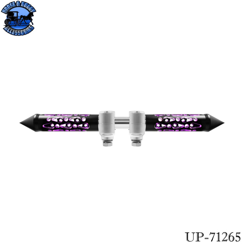 Brooklyn Spike Hood Ornament With LED (Choose Finish & LED Color)