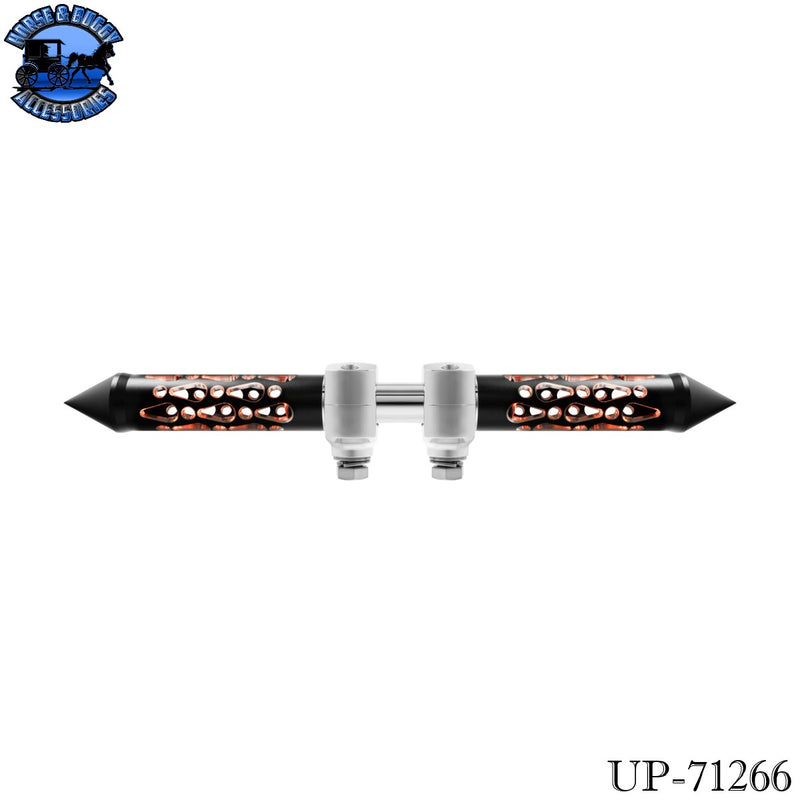 Brooklyn Spike Hood Ornament With LED (Choose Finish & LED Color)