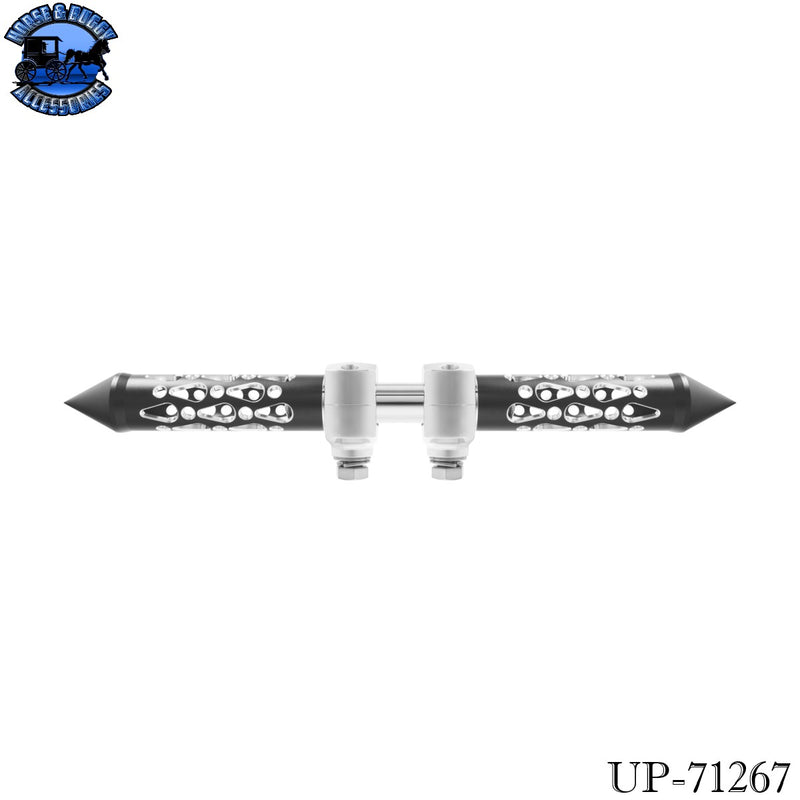 Brooklyn Spike Hood Ornament With LED (Choose Finish & LED Color)