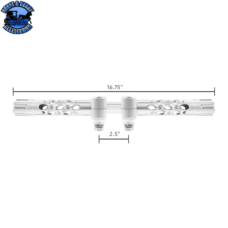 Austin Gun Cylinder Hood Ornament With LED (Choose LED Color)