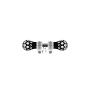 Phoenix Ball Hood Ornament With LED-Matte Black/Purple LED