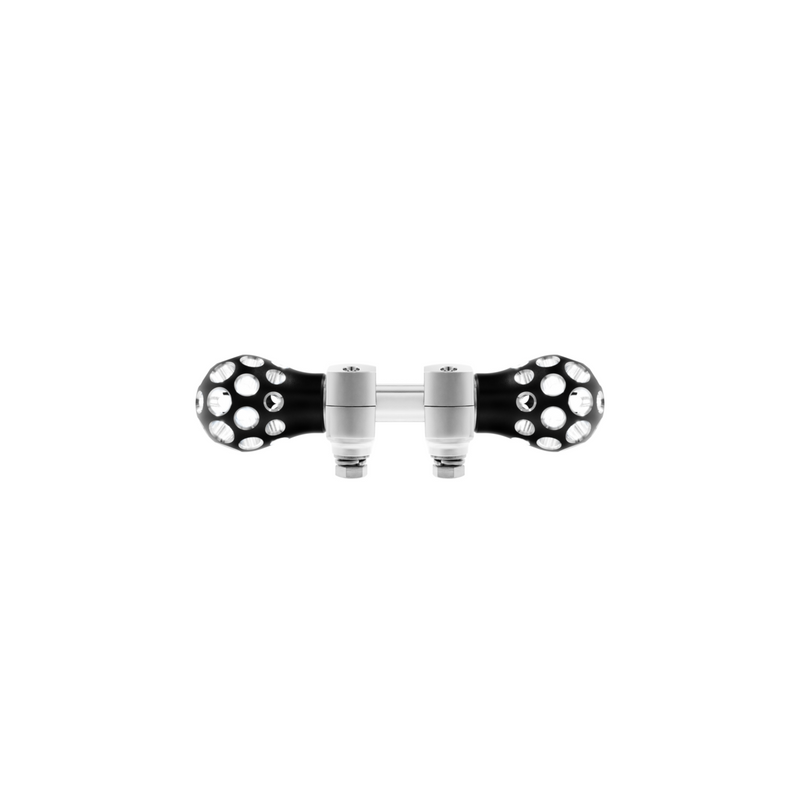 Phoenix Ball Hood Ornament With LED-Matte Black/White LED