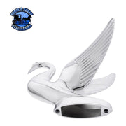 Die-Cast Swan Hood Ornament - Chrome #72001 hood ornament Light Gray