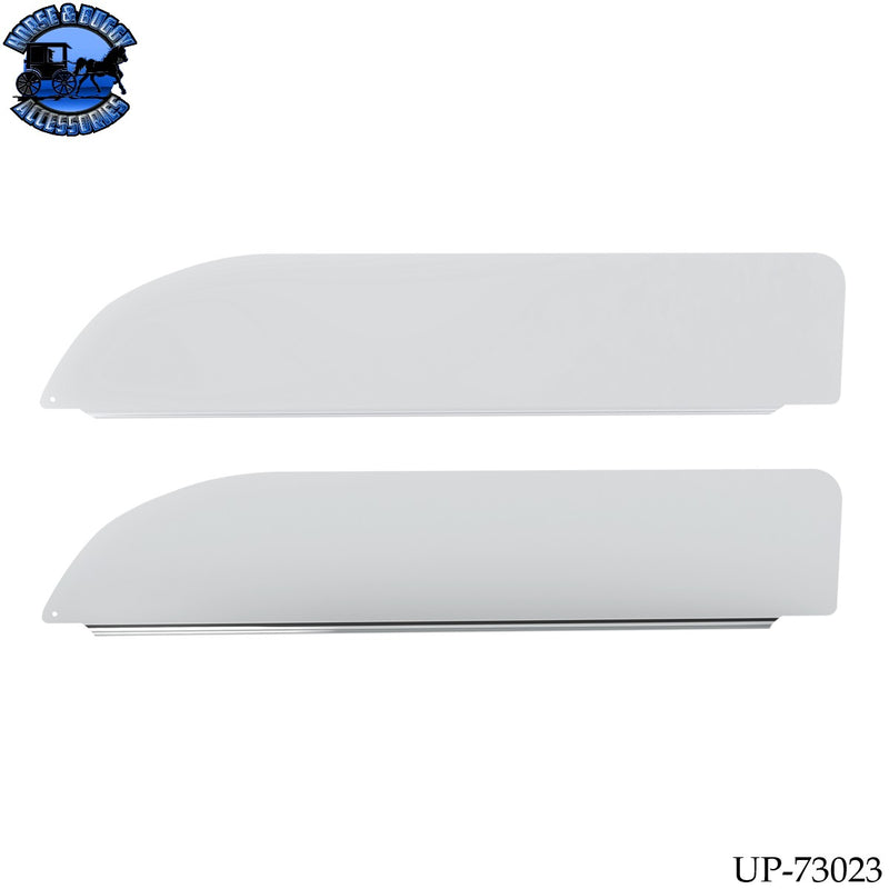 UP-73023 430 Stainless Steel 6" Chop Top Window Trim For 2012-2026 Peterbilt 579 (Pair)
