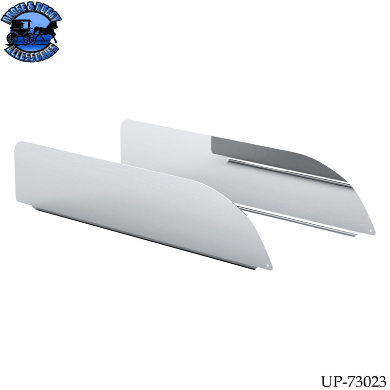 UP-73023 430 Stainless Steel 6" Chop Top Window Trim For 2012-2026 Peterbilt 579 (Pair)