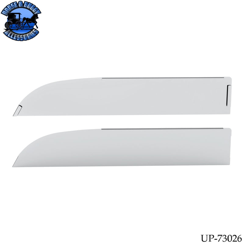 UP-73026 430 Stainless Steel 6" Chop Top Window Trim For 2012-2017 Kenworth T680 & T880 (Pair)