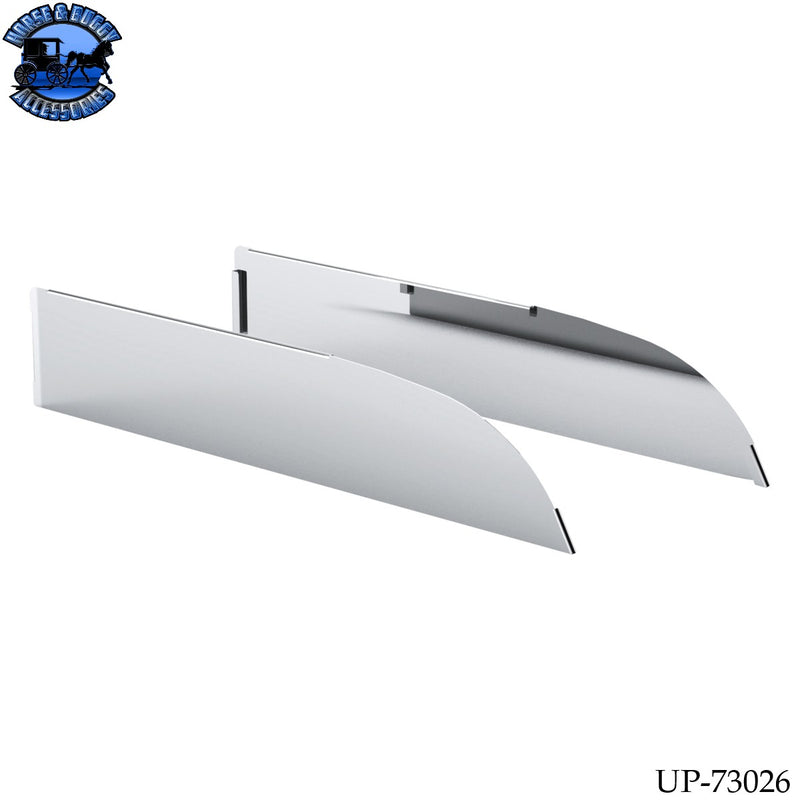 UP-73026 430 Stainless Steel 6" Chop Top Window Trim For 2012-2017 Kenworth T680 & T880 (Pair)