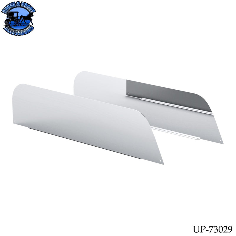 UP-73029 430 Stainless Steel 7" Chop Top Window Trim For 2018-2026 Freightliner Cascadia (Pair)
