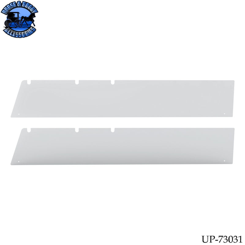 UP-73031 430 Stainless Steel 5" Chop Top Window Trim For 1998-2001 International 4700 (Pair)