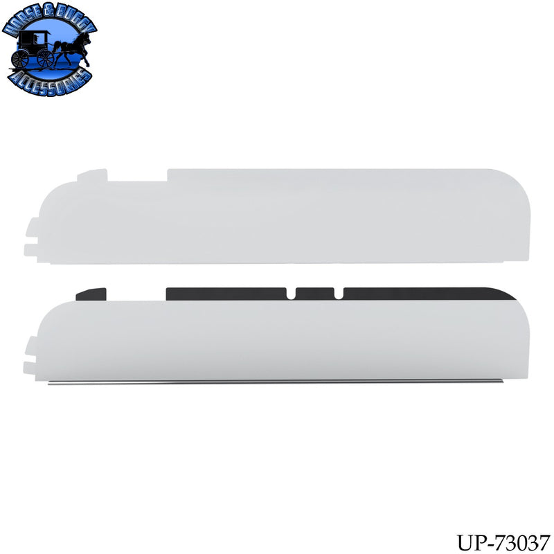 UP-73037 430 Stainless Steel 6" Chop Top Window Trim For Western Star Trucks (Pair)