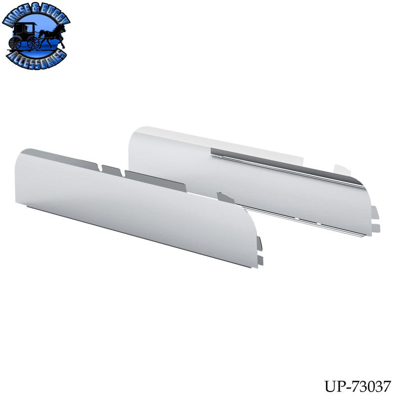 UP-73037 430 Stainless Steel 6" Chop Top Window Trim For Western Star Trucks (Pair)