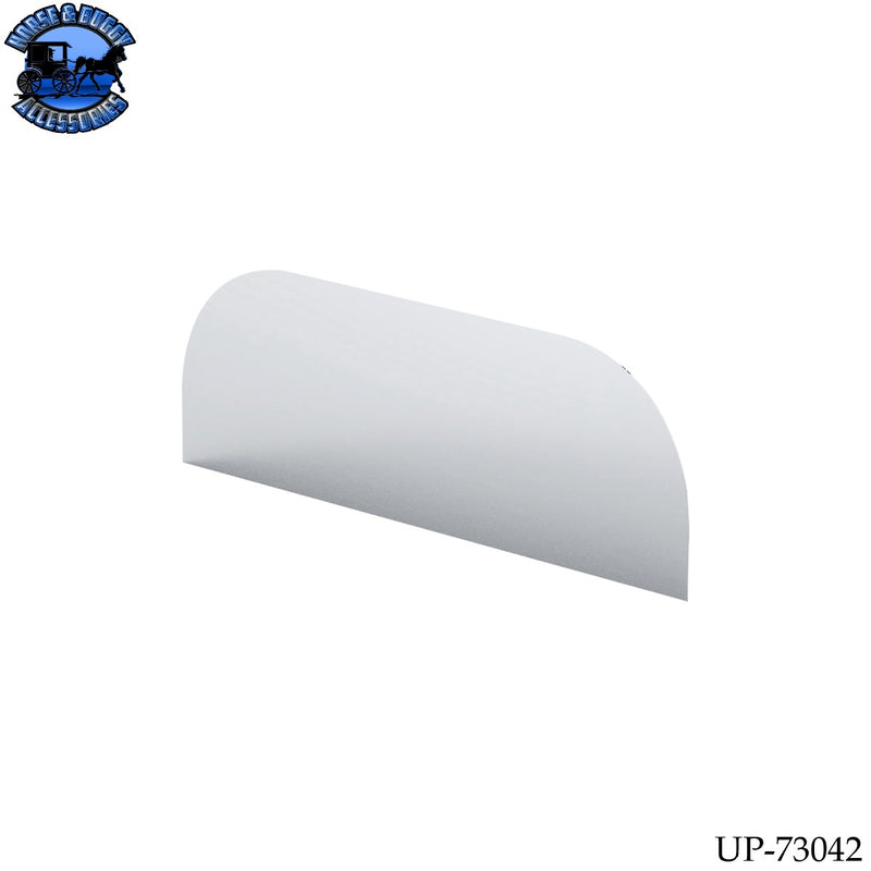 UP-73042 430 Stainless Steel 6" Chop Top Window Trim For 2024-2026 Peterbilt 589 Sleeper Door