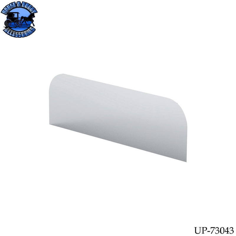 UP-73043 430 Stainless Steel 6" Chop Top Rear Sleeper Window Trim For 2024-2026 Peterbilt 589