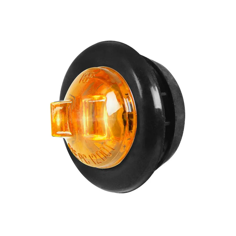 74670 3/4" ROUND MINI AMBER/AMBER 1LED MARKER LIGHT W/GROMMET Dark Slate Gray