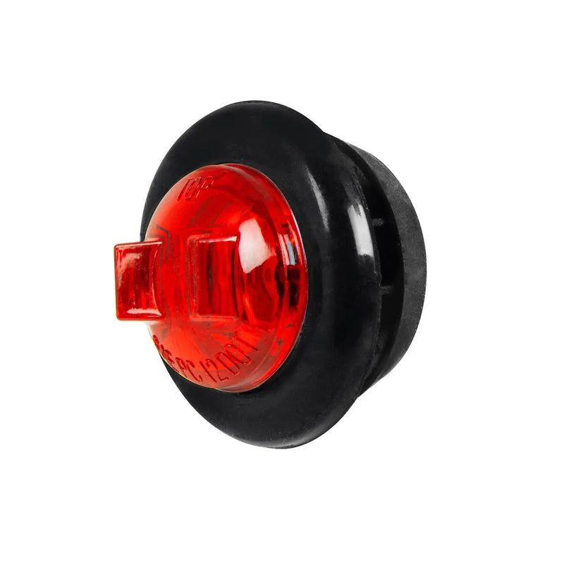 74642 3/4" ROUND MINI RED/RED 1LED HIGH/LOW LIGHT W/GROMMET Black