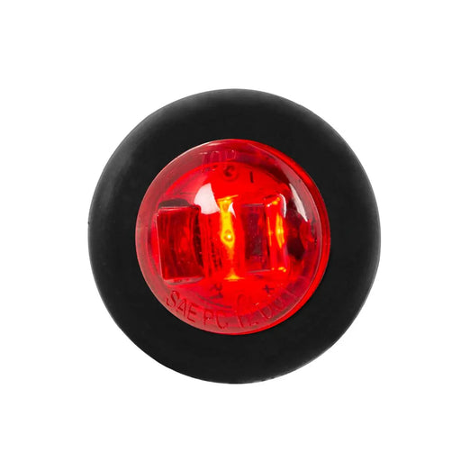 74642 3/4" ROUND MINI RED/RED 1LED HIGH/LOW LIGHT W/GROMMET Dark Slate Gray