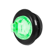 74648 3/4" ROUND MINI GREEN/CLEAR 1LED HIGH/LOW LIGHT W/GROMMET Light Gray
