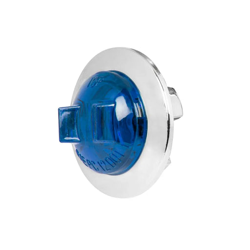 74655 3/4" ROUND MINI BLUE/BLUE 1LED HIGH/LOW LIGHT W/CR. BEZEL Midnight Blue