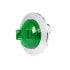 74657 3/4" ROUND MINI GREEN/GREEN 1LED HIGH/LOW LIGHT W/CR. BEZEL Light Gray
