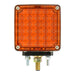 Chocolate SQ. SMART DYNAMIC DOUBLE FACE AMBER/RED 26 LED LIGHT, D/SIDE pedestal