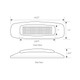 74731 4-5/8" RECT. PRIME AMBER/CLEAR 4 LED DUAL FUNCTION LIGHT Lavender