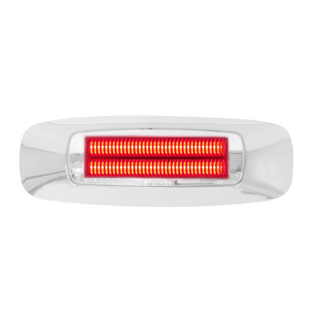 74733 4-5/8" RECT. PRIME RED/CLEAR 4 LED DUAL FUNCTION LIGHT Light Gray