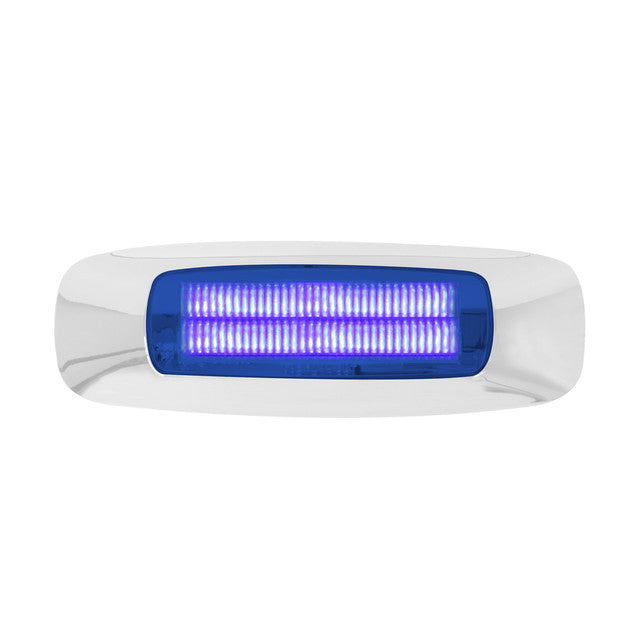 74735 4-5/8" RECT. PRIME BLUE/BLUE 4 LED DUAL FUNCTION INT. LIGHT Dark Slate Blue