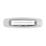 74744 5-3/4" RECT. PRIME WHITE/CLEAR 4 LED DUAL FUNCTION INT. LIGHT Light Gray