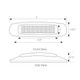 74750 Prime Series 5" Rectangular LED Light White Smoke