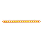 74780 12" PEARL AMBER/AMBER 18LED LIGHT BAR, 3 WIRES Dark Orange