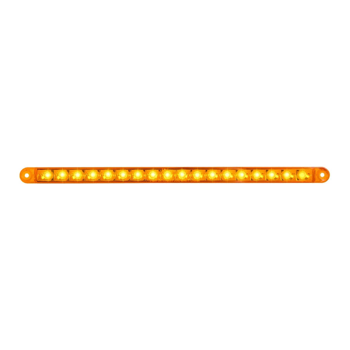 Dark Orange 74780 12" PEARL AMBER/AMBER 18LED LIGHT BAR, 3 WIRES