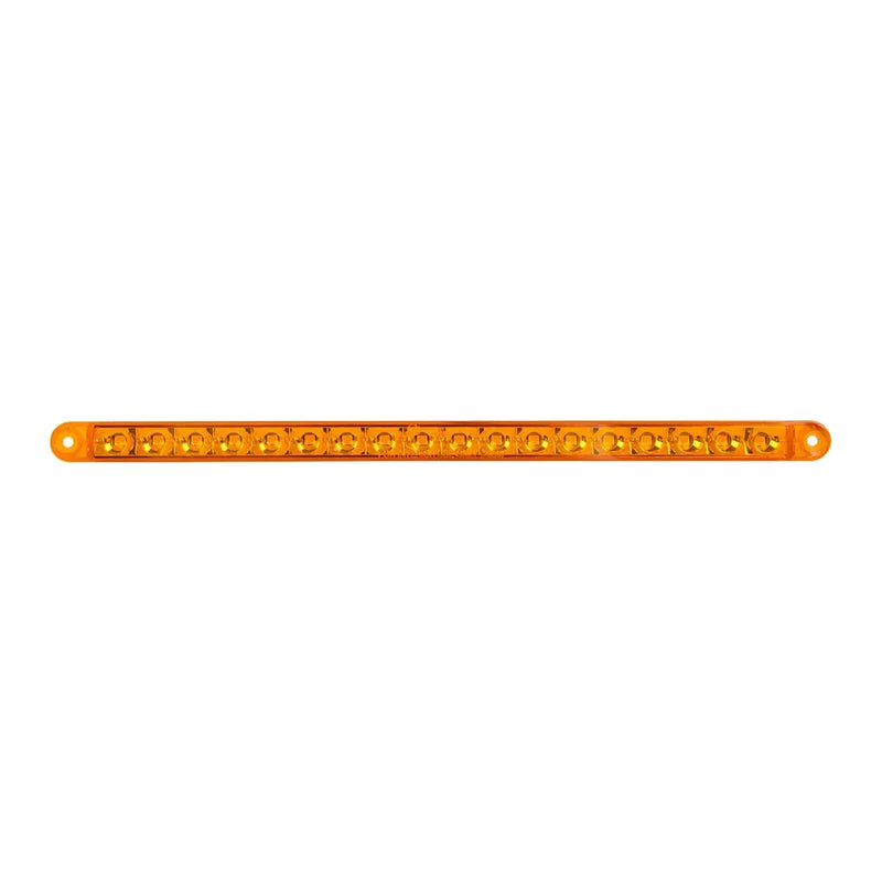 74780 12" PEARL AMBER/AMBER 18LED LIGHT BAR, 3 WIRES Chocolate