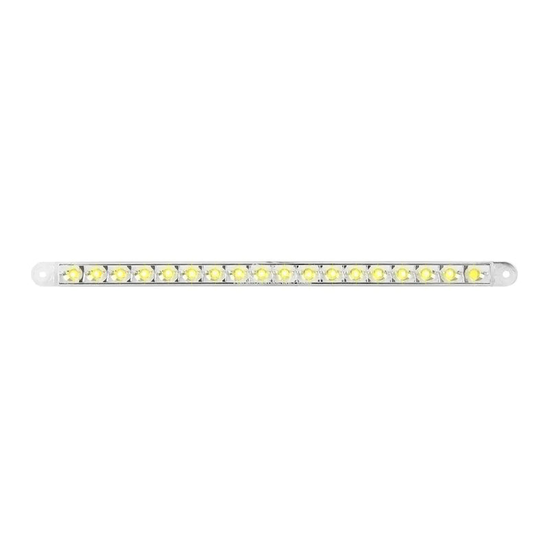 74781 12" PEARL AMBER/CLEAR 18LED LIGHT BAR, 3 WIRES Light Gray