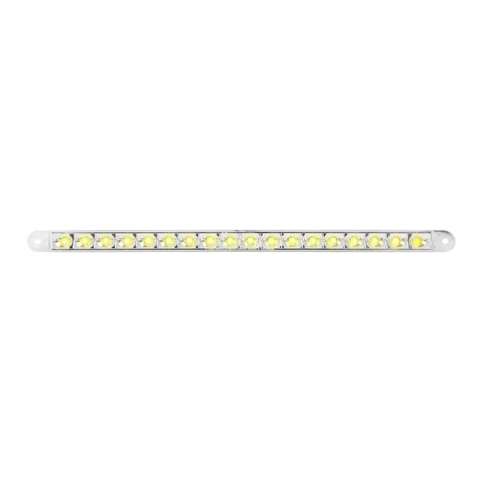 Light Gray 74781 12" PEARL AMBER/CLEAR 18LED LIGHT BAR, 3 WIRES