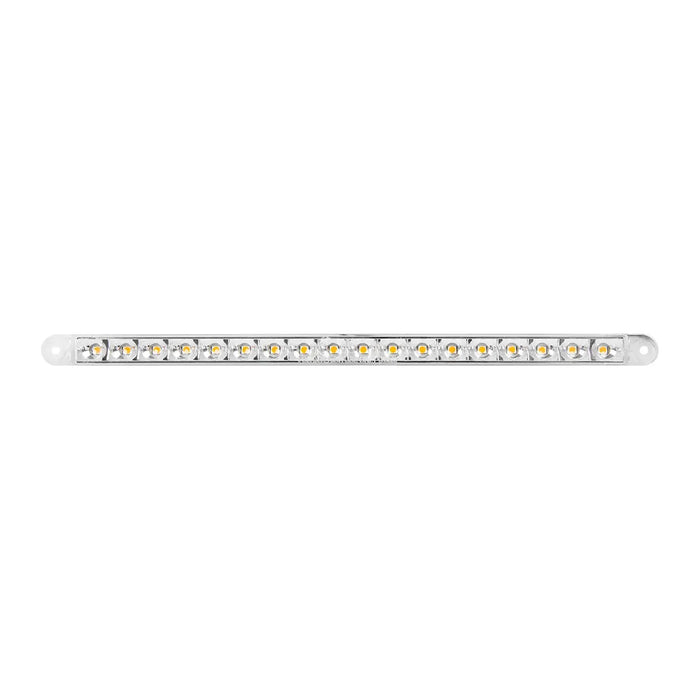 Light Gray 74781 12" PEARL AMBER/CLEAR 18LED LIGHT BAR, 3 WIRES